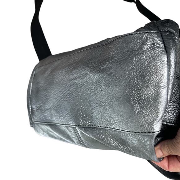 Patricia Nash Black/Silver Ombre Reims Leather Satchel/Shoulder/Crossbody, OS - Picture 4 of 12